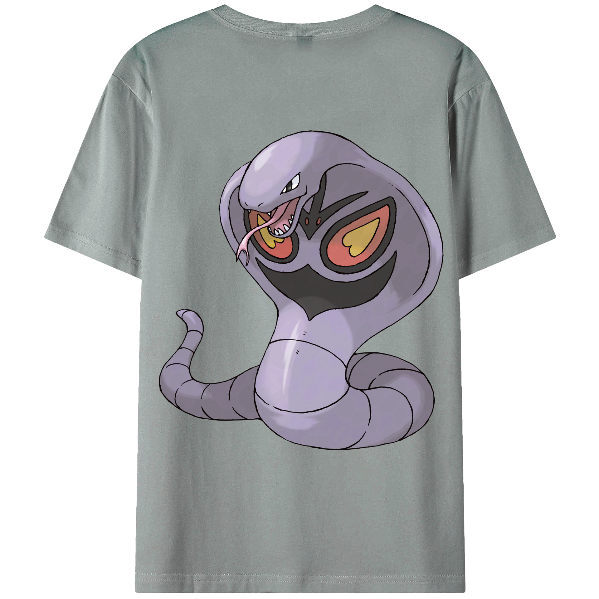 （画像用） ポケットモンスター Pokémon 綿100％ メンズ半袖Tシャツ（バックプリント） 通気性